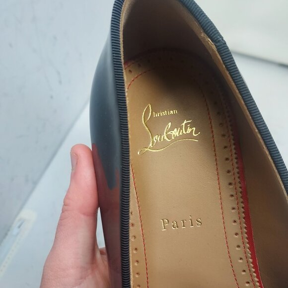 Christian Louboutin MENS Black Patent Dandelion Tassel Loafer - Picture 6 of 10